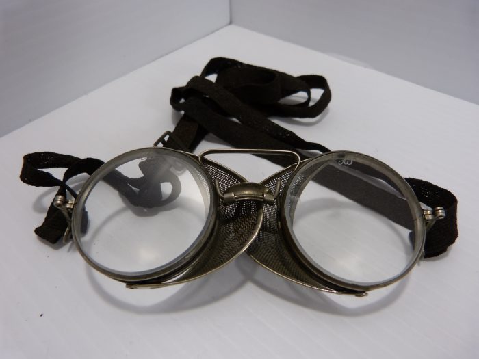 Antique Adjustoglas Safety Glasses Foldable Side Shields