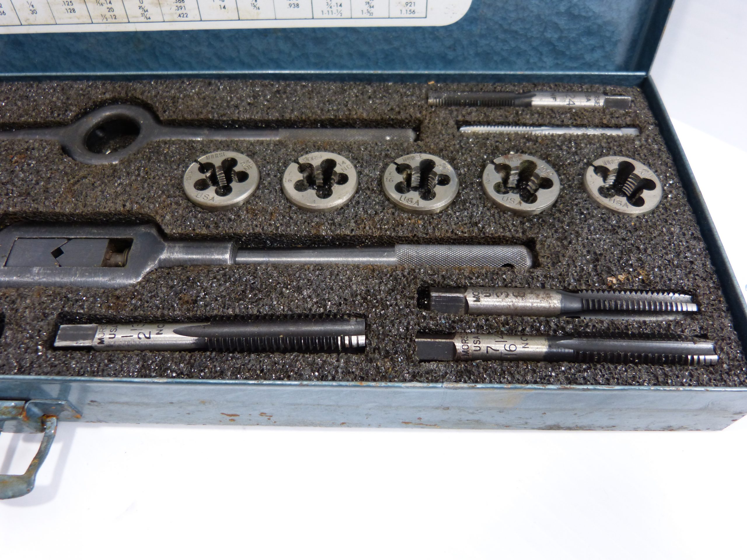 Morse Tap & Die Set 22 Piece Set Kiwanis Marketplace