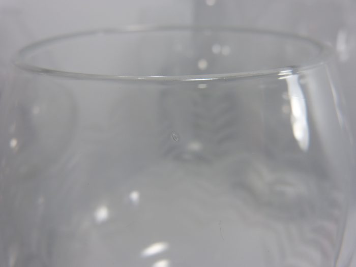 6 Tommy Bahama Etched Palm Tree Crystal Red Wine Glasses Goblets