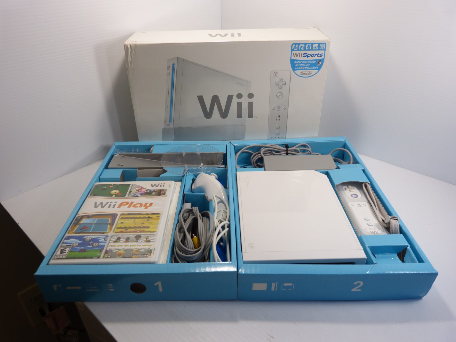 Nintendo Wii White Rvl 001 Console Sports Bundle Wbox Tested Kiwanis Marketplace 5668