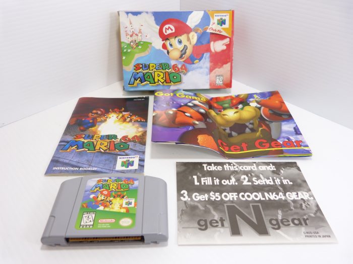 Nintendo Super Mario 64 Original Box with Books 1996