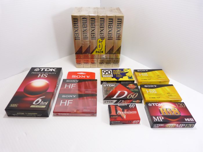 Magnetic Media Mixed Lot - 7 Vhs - 4 Audio -3 Hi 8 - 1 Mini DV. The item condition is new. Mixed lot of magnetic media as pictured. Please check photos carefully.