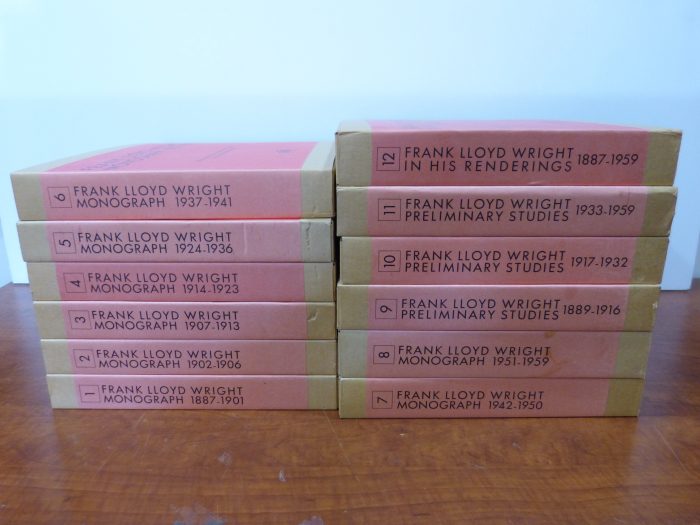 Frank Lloyd Wright Monographs and Preliminary Studies 12 Volume Complete