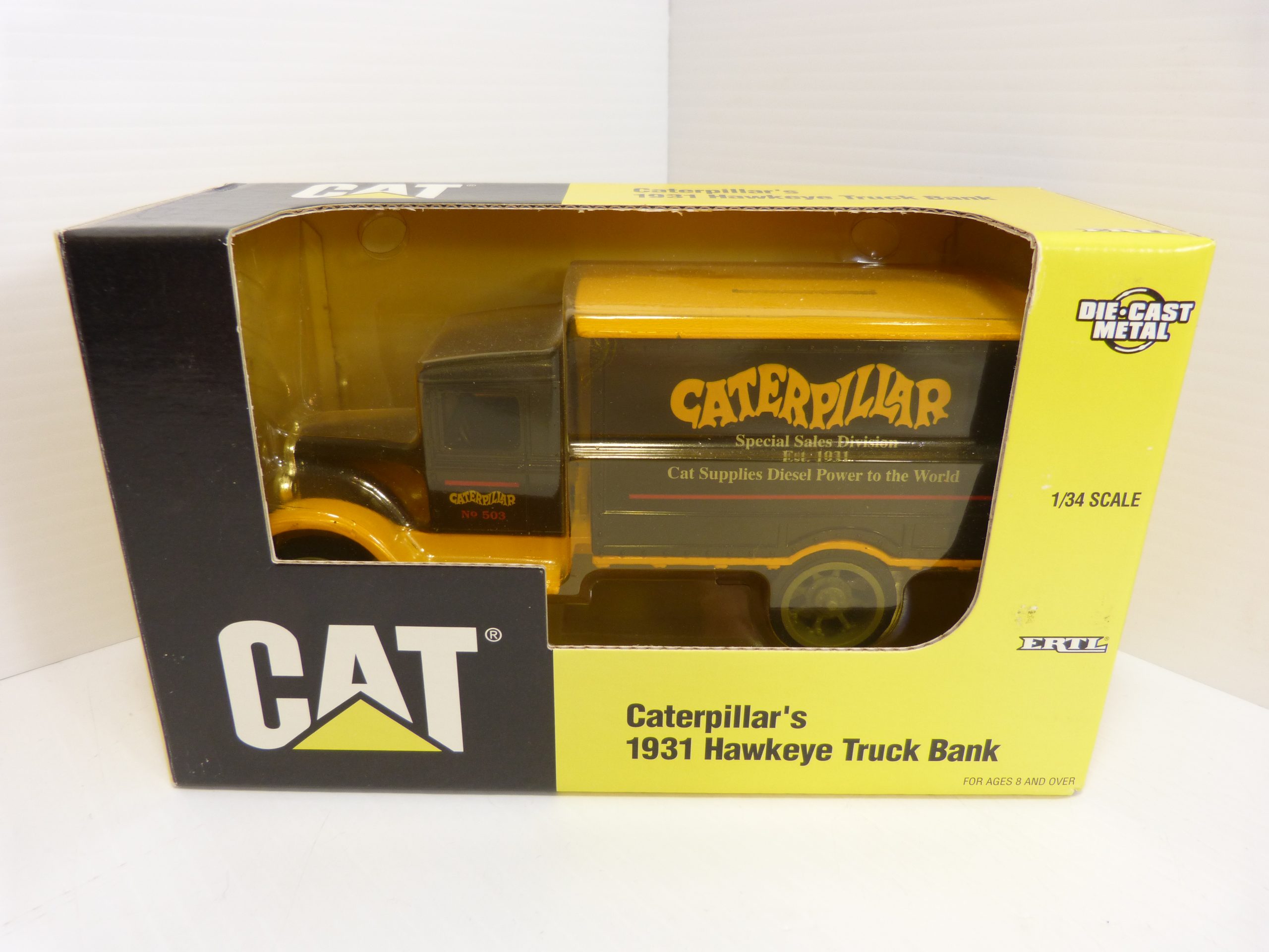 Caterpillar CAT 1931 Hawkeye Truck Bank ERTL 1/50 Diecast