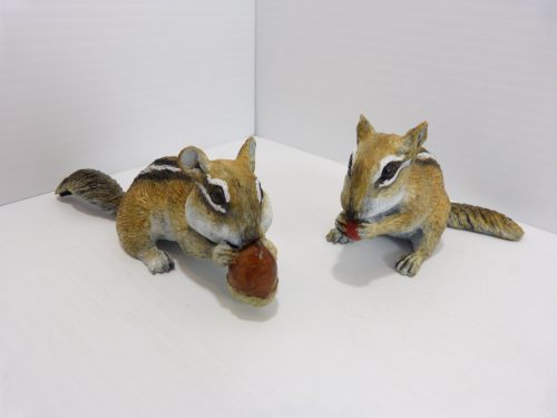 Fred Boyer Everything is Chipper & Aw Nuts Bronze Sculptures