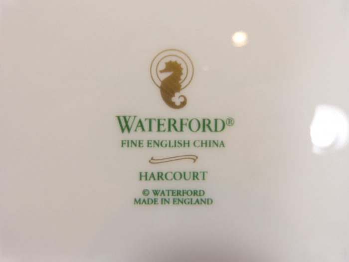 Waterford England Harcourt 10 3/4" Dinner Plate Gold Trim Set of 6