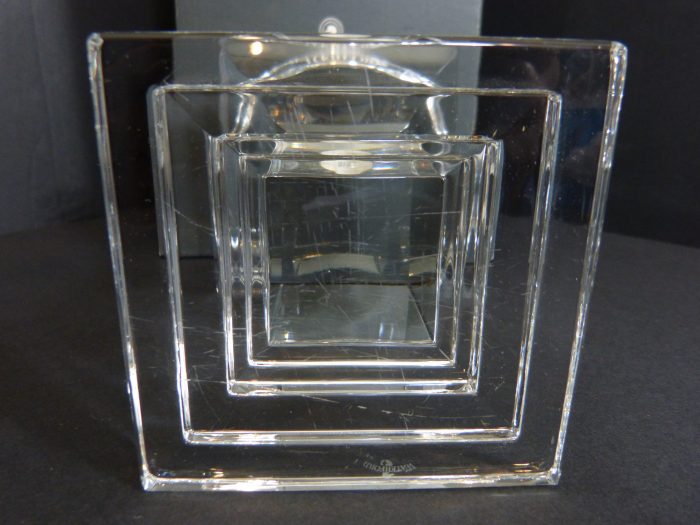 Waterford Crystal Metropolitan Candle Holder 5 3/8” Square Pillar