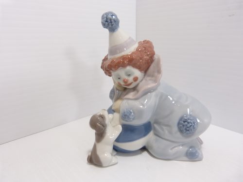 Lladro Pierrot With Puppy & Ball 5278 Mint Unboxed