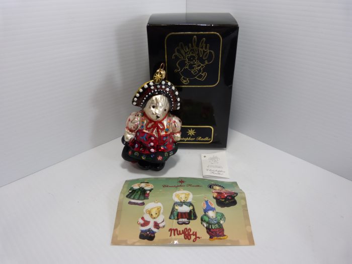 Christopher Radko Czarina Muffina Muffy Vanderbear Ornament 6” Original Box