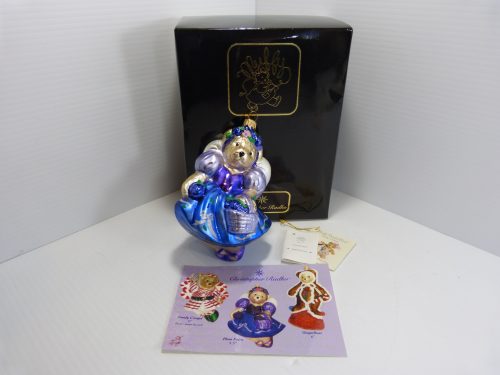 Christopher Radko Plum Fairy Muffy Vanderbear Ornament 5 1/2” Original Box