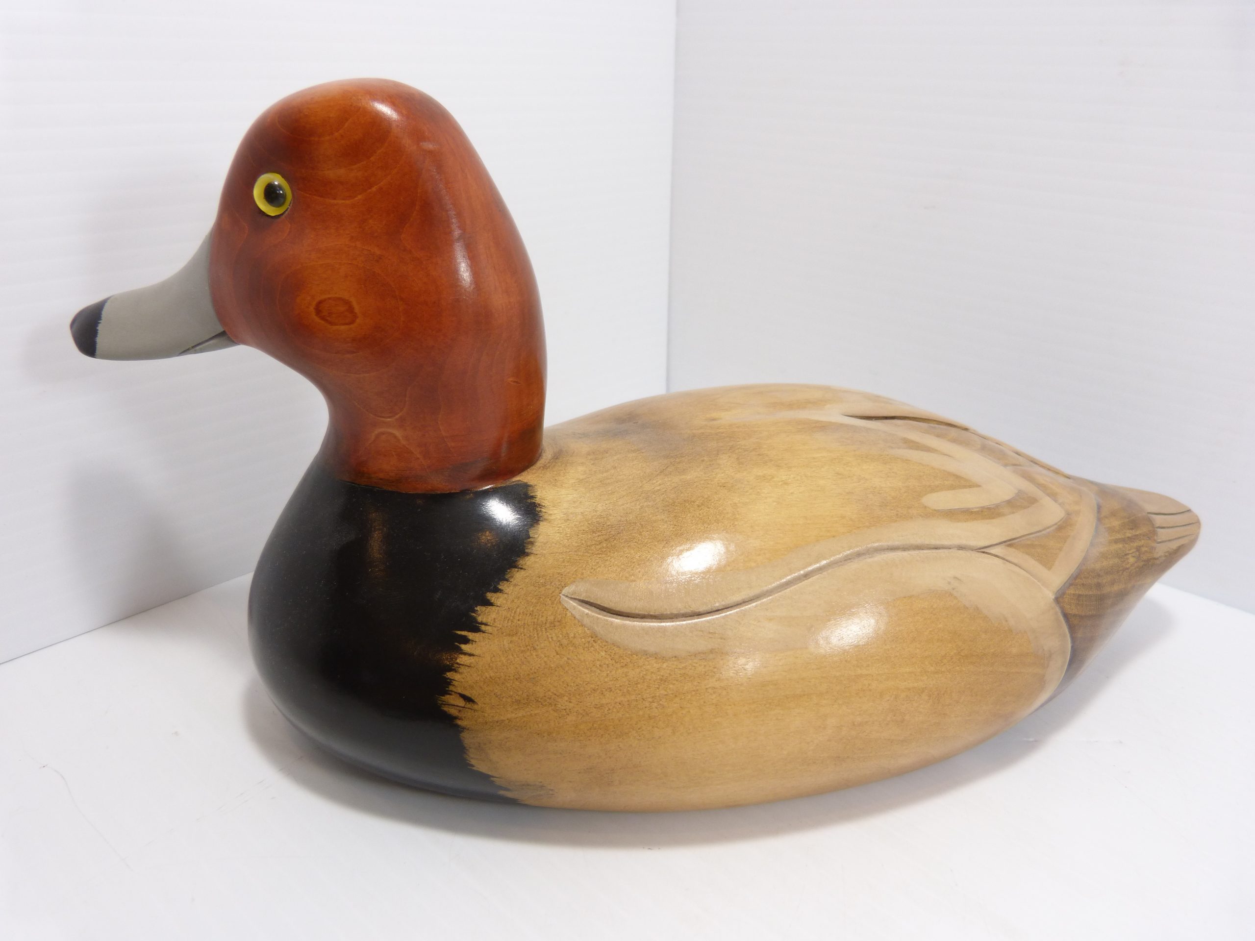 Drake Redhead Decorative Decoys Mert 'Mac' Maki 1979 The Wooden Bird Factory