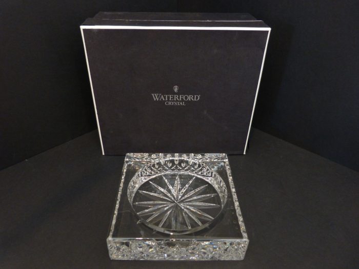 Waterford Lismore Square Wine Bottle Coaster 5 3/4" Boxed