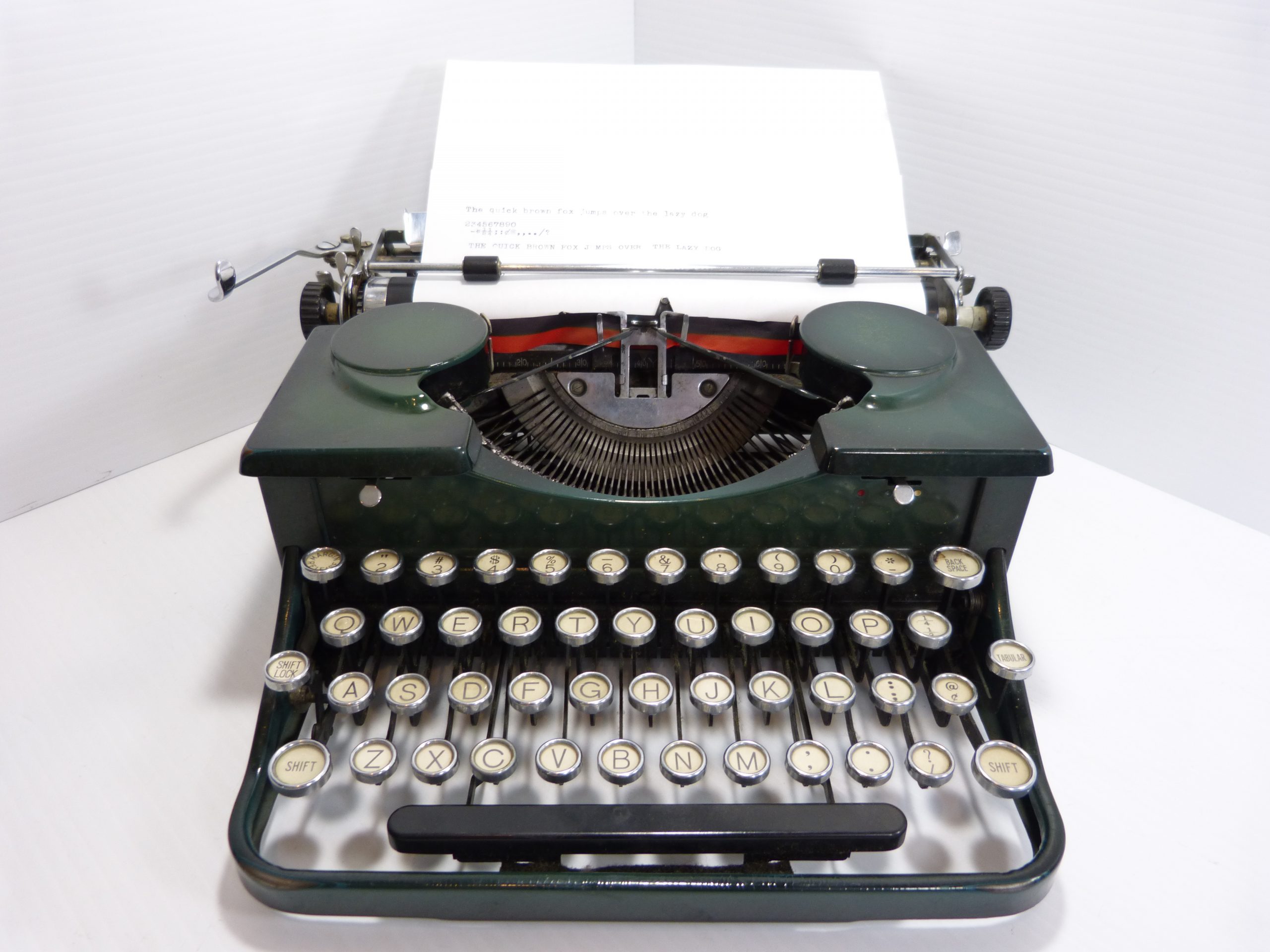1934 Royal Model P Portable Proto-De-Luxe Typewriter With Case Serial A373466