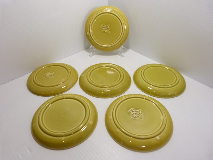 Russel Wright By Steubenville American Modern Chartreuse Bread & Butter Plates 6 1/8” Set of 6