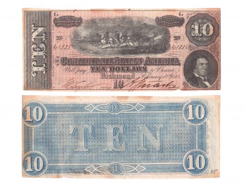 Confederate $10 Dollars Richmond February 17th 1864