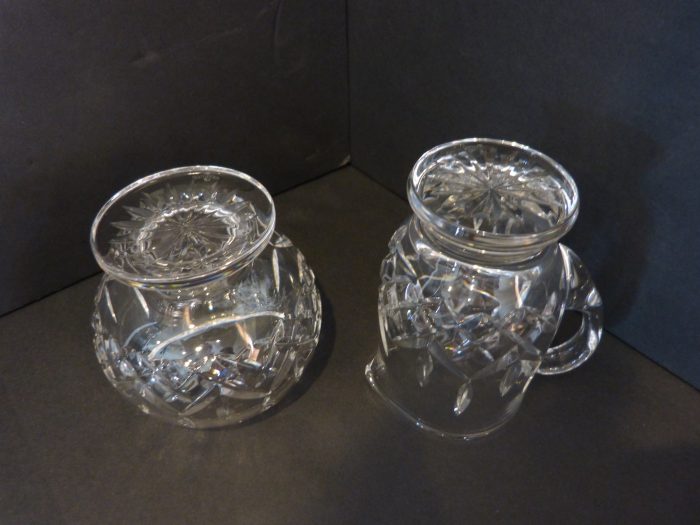 Waterford Crystal Lismore Footed Creamer & Open Footed Sugar Bowl