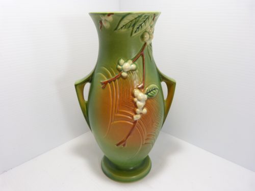 Roseville Snowberry Vase 1V1-12" (IVI-12”) Green