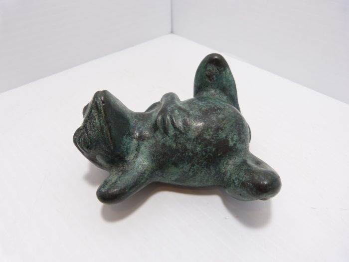 Bronze Lazy Frog Maitland Smith 4 1/4"