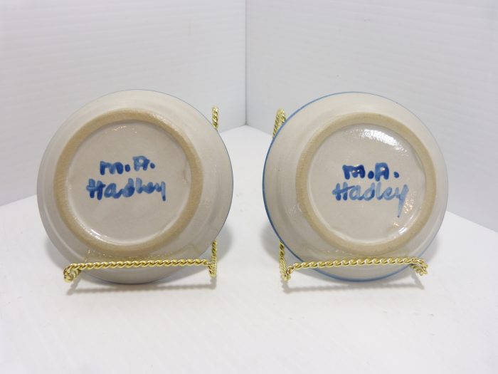 MA Hadley Pottery A Very Happy Birthday Coaster/Small Plate Set of 2 - 4 1/4"