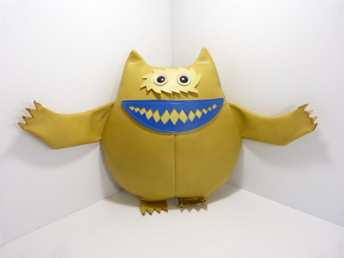 Nauga Monster More To Love Yellow & Blue - 23" x 12"