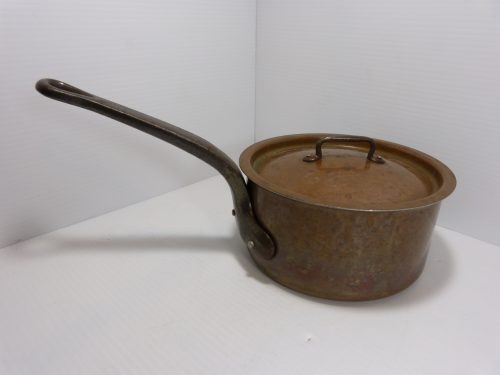 Bourgeat Pot & Lid #18 Copper Clad 7 1/2” Diameter 2.25qt France