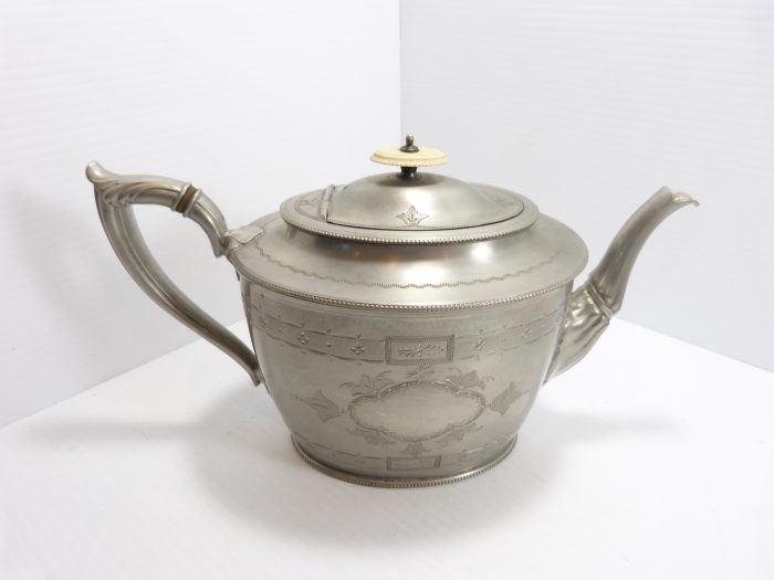 Pewter Teapot Philip Ashberry & Sons Sheffield C. 1850-1900 6 ½”
