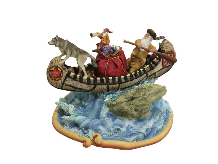 Santa's World Travels “Rapid Delivery" Statue SWT-9711 – Boxed