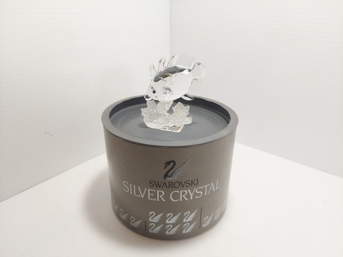 Swarovski Silver Crystal Butterfly Fish 3” #162888 Boxed & COA