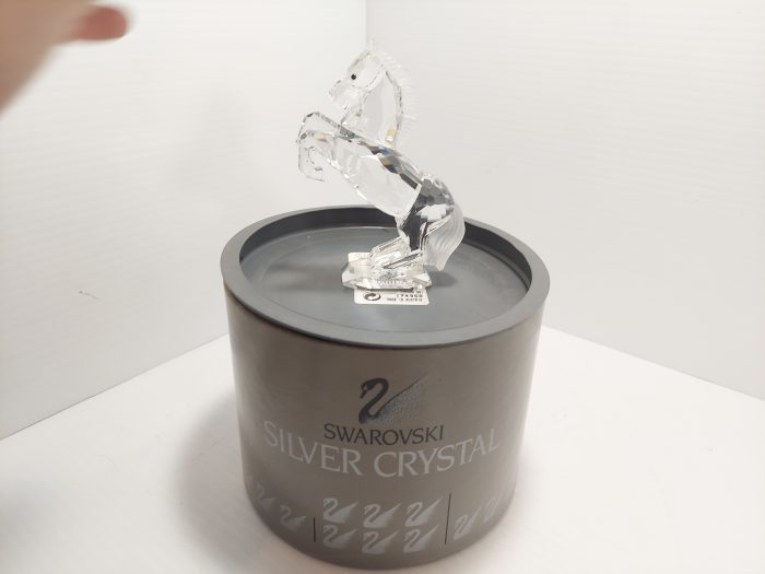 Swarovski Silver Crystal White Stallion 4 ¼” #174958 Boxed