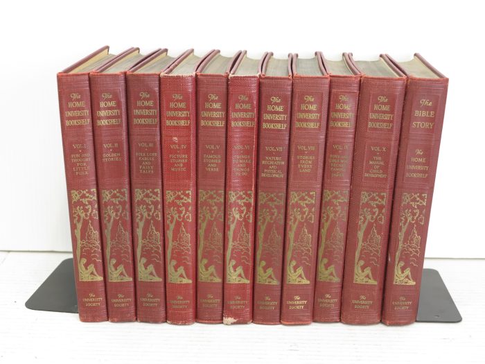The Home University Bookshelf (1945) 10 Volumes + The Bible Stories (1925)