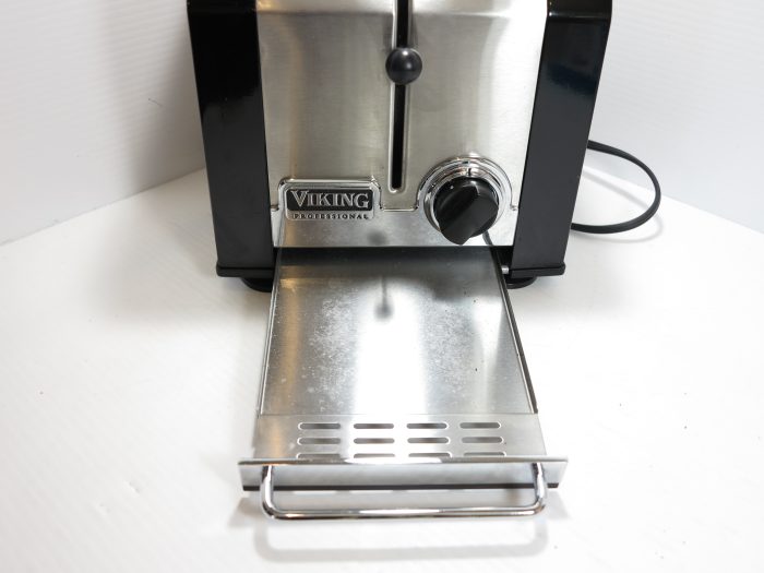 Viking Professional 2 Slice Toaster Stainless Gray/Black VT201 **TESTED**