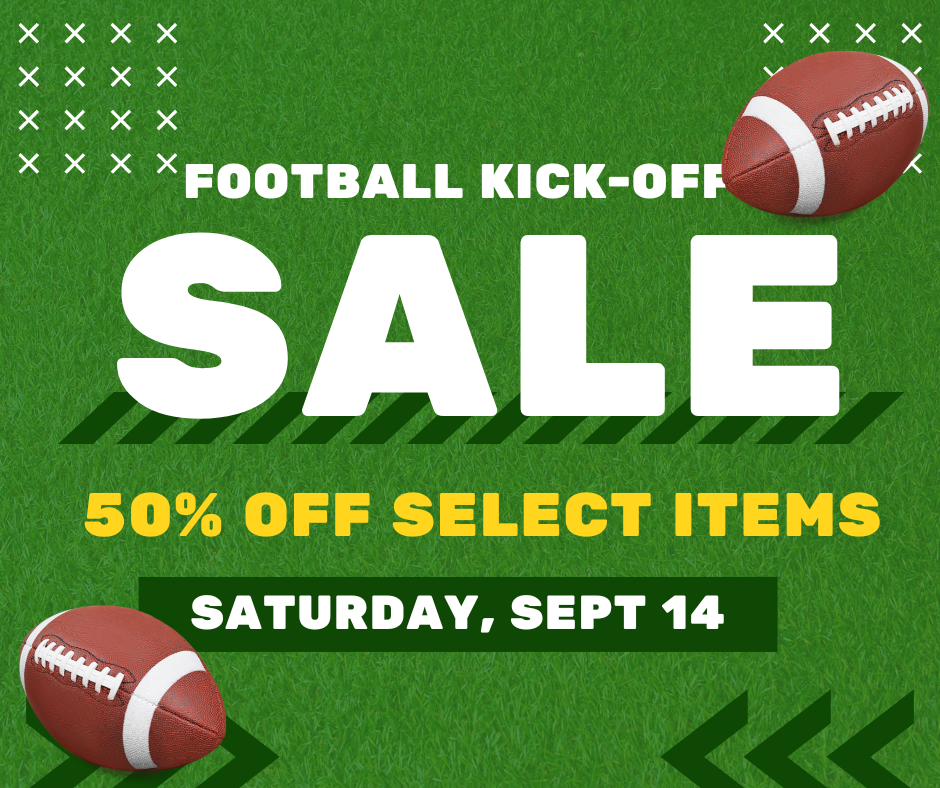 football kick-off sale at the marketplace