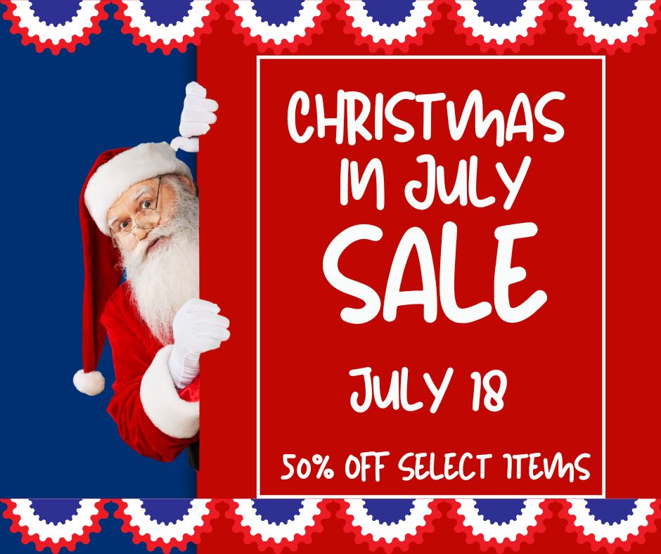 christmas in july sale at the kiwanis marketplace in cave creek