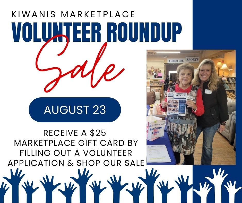 kiwanis marketplace volunteer roundup