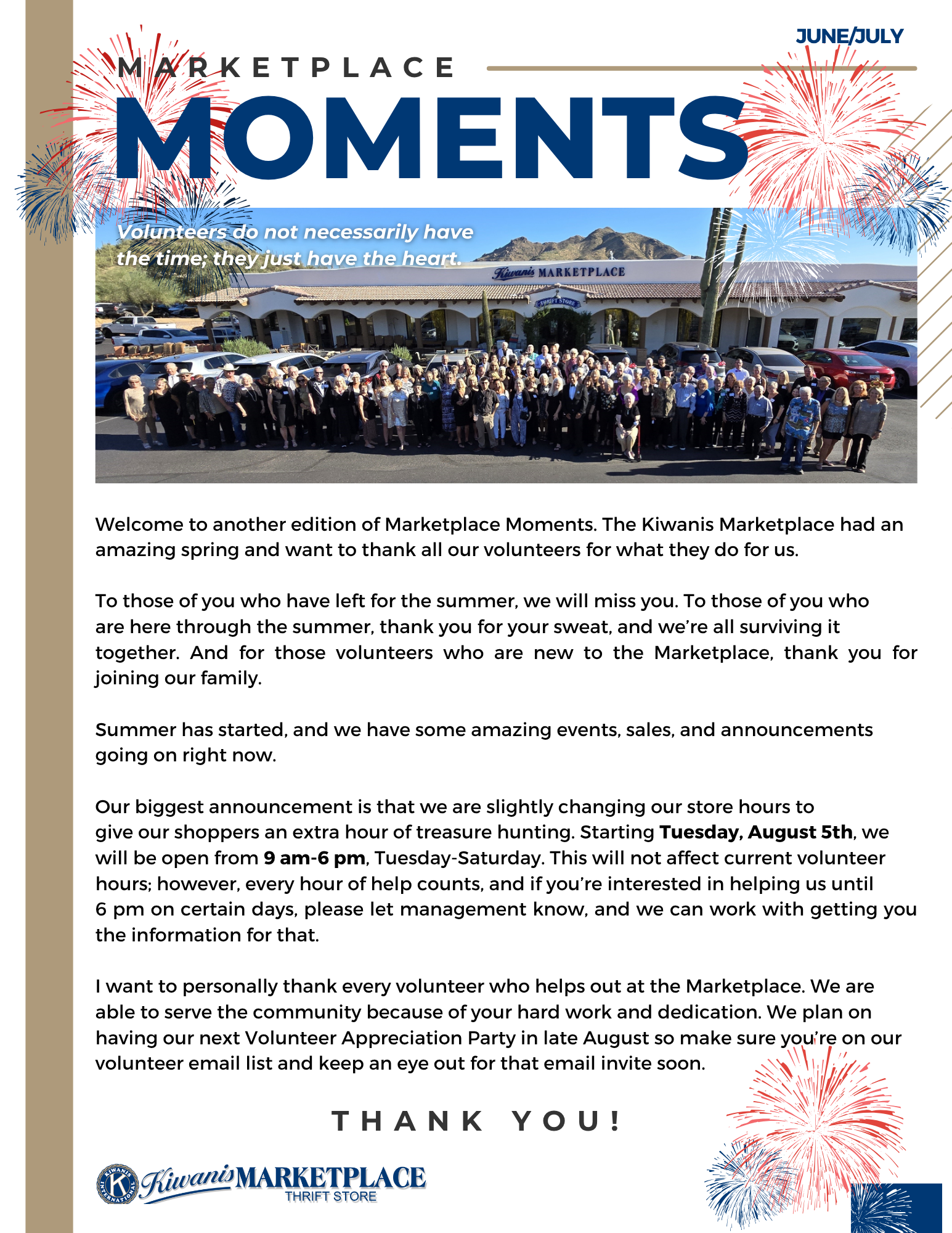 Marketplace Moments a newsletter