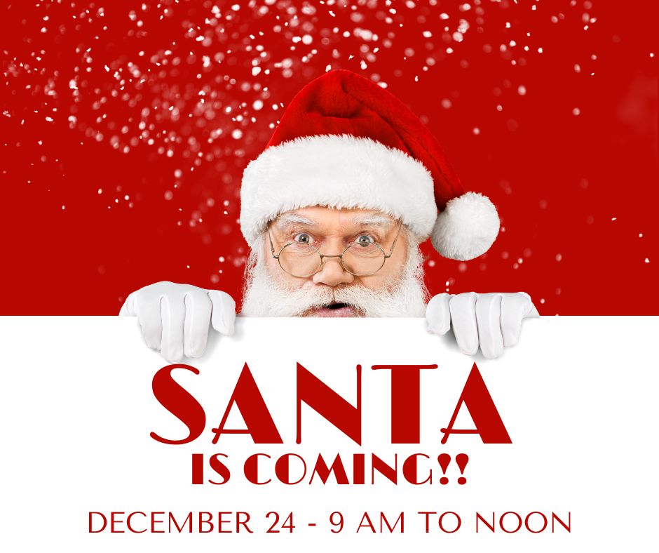santa will be at the marketplace