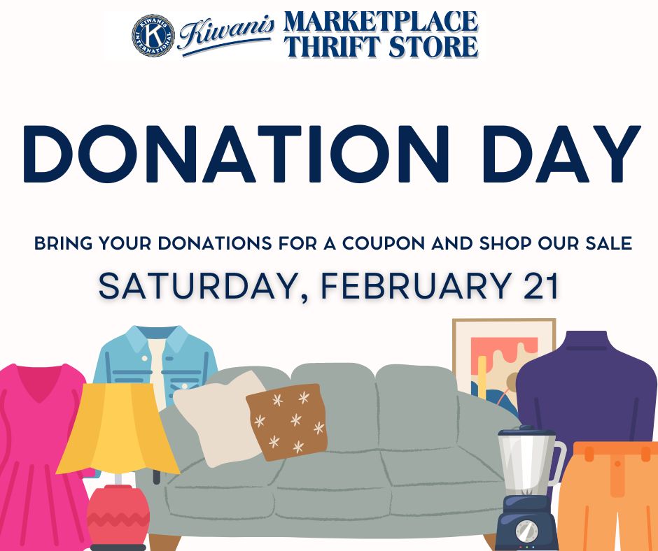 donation day at kiwanis marketplace