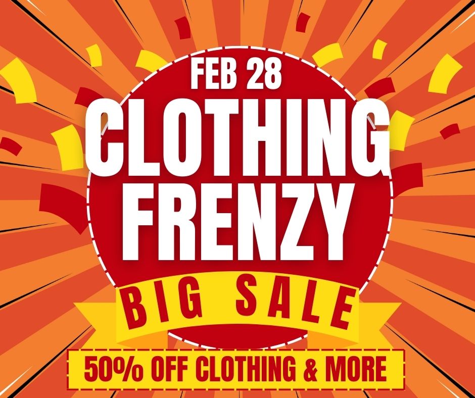 clothing sale at kiwanis marektplace