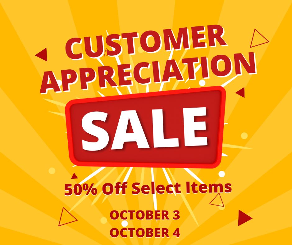 customer appreciation sale at kiwanis marketplace